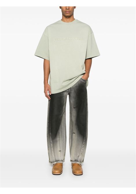 Green Sandwash T-shirt Feng chen wang - men FENG CHEN WANG | FUS19TS07CYN